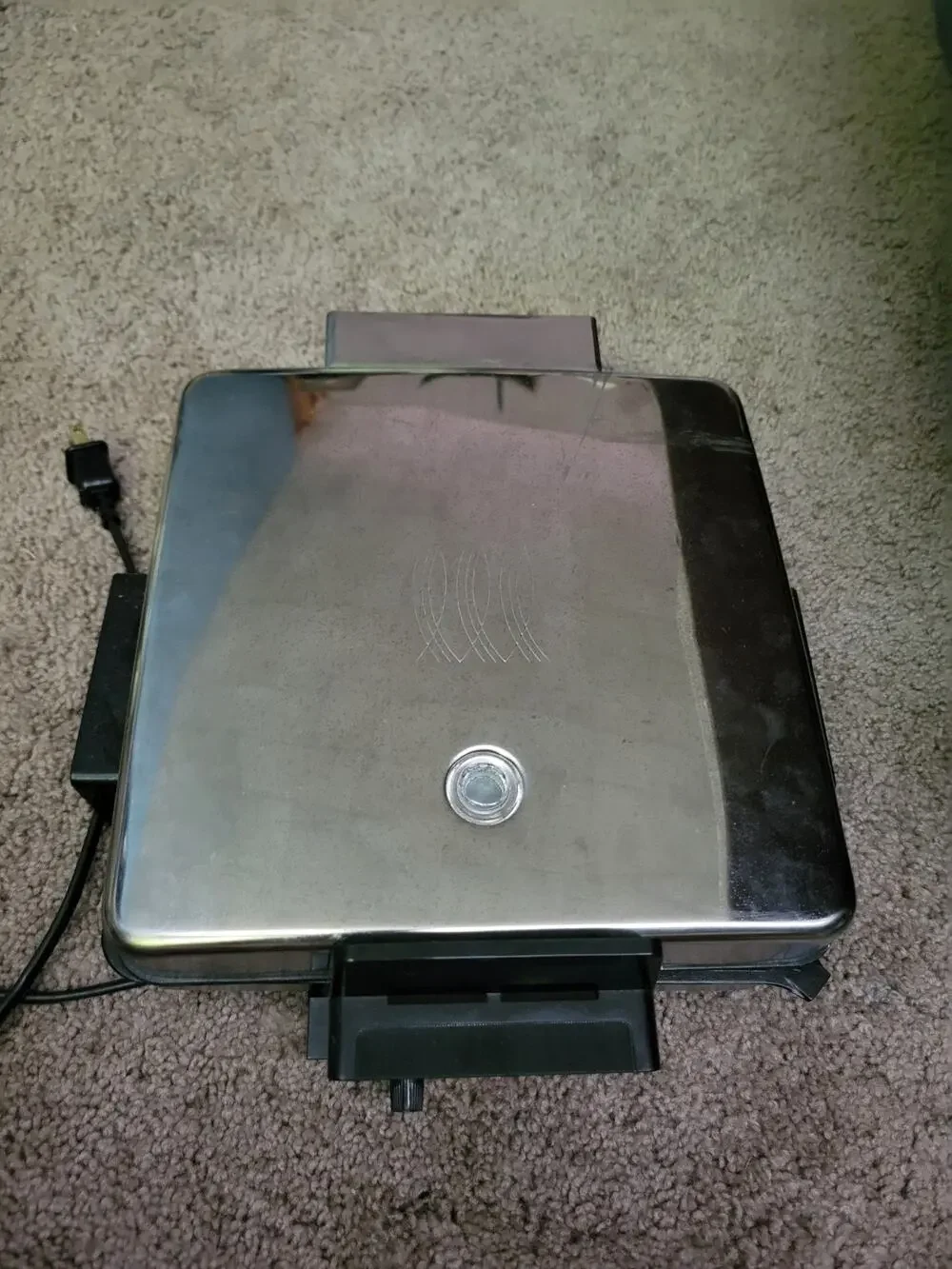Vintage Toastmaster Electric Waffle Baker Maker Reversible Iron Flat Top Griddle